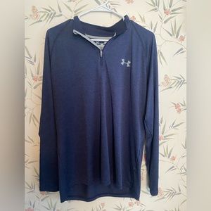 Men’s under Armour lightweight long sleeves navy blue shirt - L
